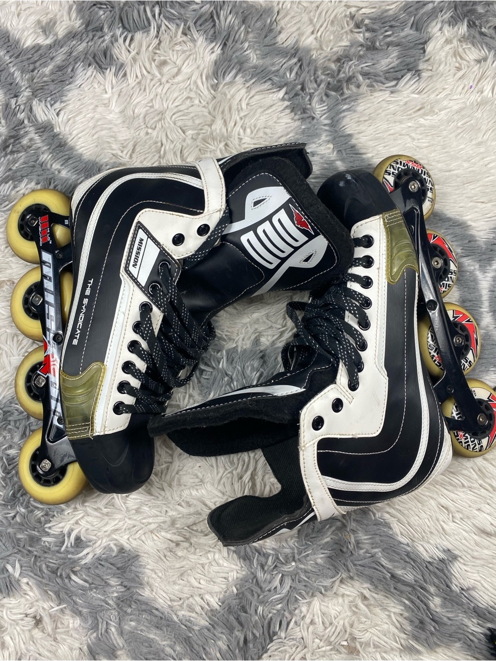 Mission SYNDICATE SX 3 Inline Roller Hockey Skates Size US 11E